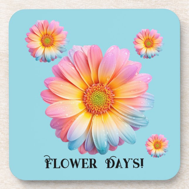 Dessous de verre en plastique rigide (Flower Day's (Devant)