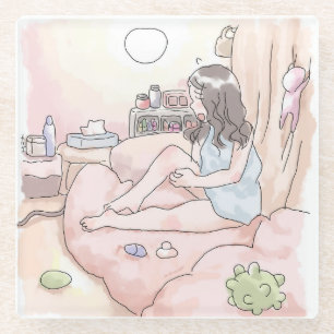 DESSOUS-DE-VERRE EN VERRE