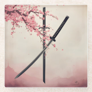 Dessous-de-verre En Verre 「刀と散華（Katana to Sange）」