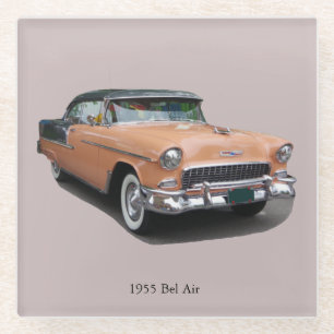 Dessous-de-verre En Verre 1955 Brown Bel Air