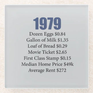 DESSOUS-DE-VERRE EN VERRE 1979