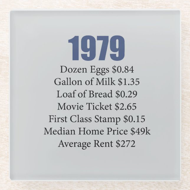 DESSOUS-DE-VERRE EN VERRE 1979 (Devant)