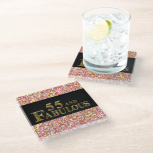 Dessous-de-verre En Verre 55e anniversaire 