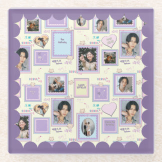 Dessous-de-verre En Verre 7 Collage Photo Mignon Kawaii coréen k-pop hallyu
