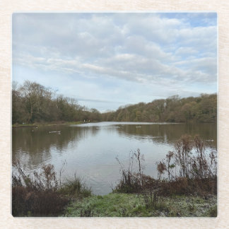 Dessous-de-verre En Verre A peacful lake..