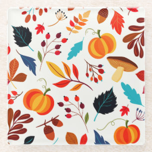 Dessous-de-verre En Verre Abondance d'automne personnalisée