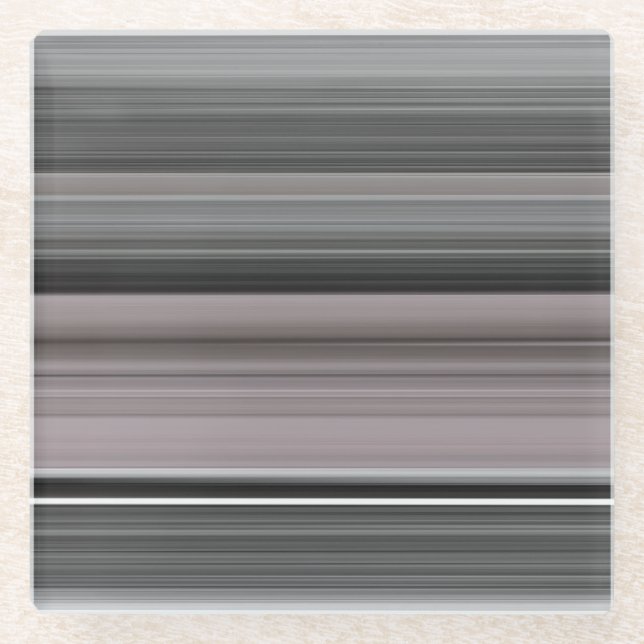 Dessous-de-verre En Verre Abstract #1: Grey (Devant)