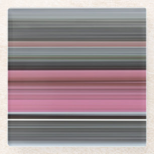 Dessous-de-verre En Verre Abstract #1: Rose et grey