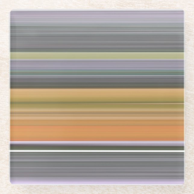 Dessous-de-verre En Verre Abstract #1: Yellow and grey (Devant)