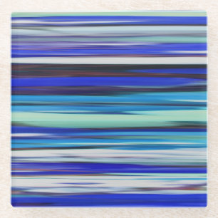 Dessous-de-verre En Verre Abstract #2: Blue blur