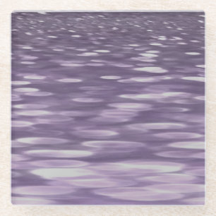 Dessous-de-verre En Verre Abstrait #1 : Ultra Violet Shimmer