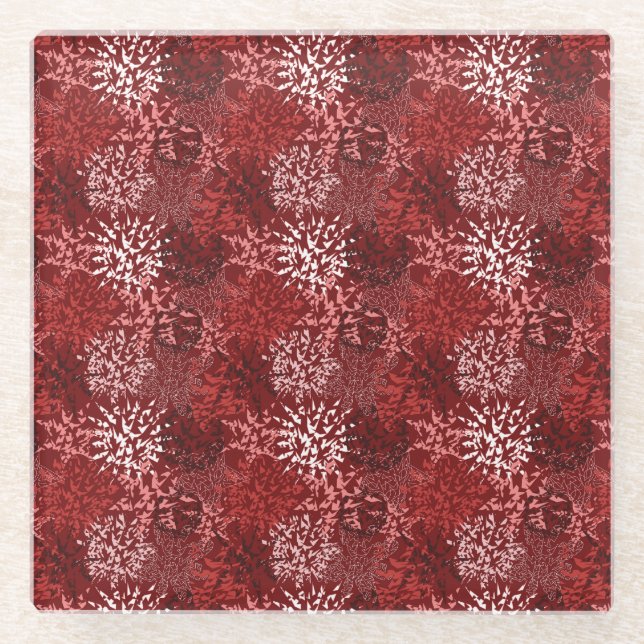 Dessous-de-verre En Verre Abstrait moderne (Devant)