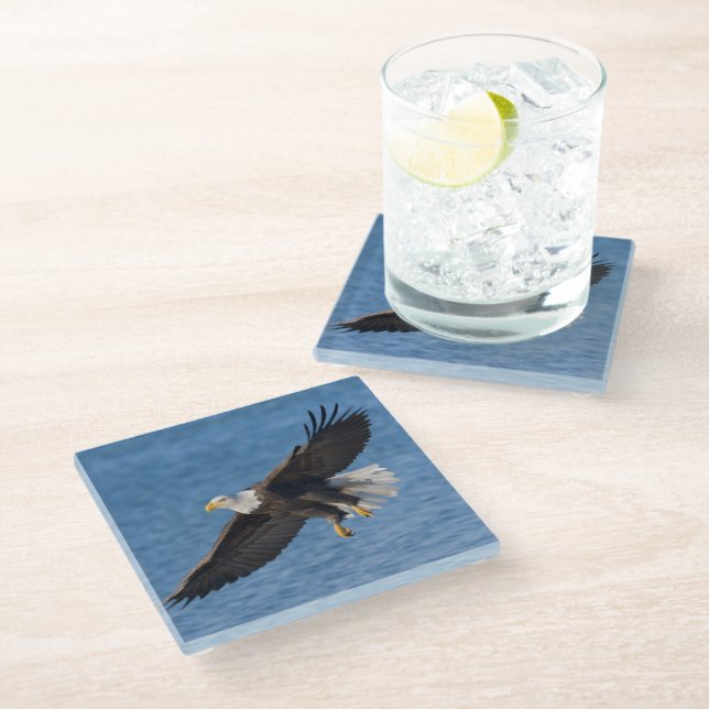 Dessous-de-verre En Verre Aigle royal en vol (Incliné)