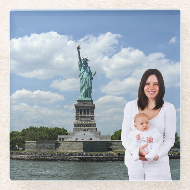 DESSOUS-DE-VERRE EN VERRE AJOUTEZ VOTRE PROPRE PHOTO (Devant)