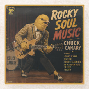 Dessous-de-verre En Verre Album de Chuck Canary : une parodie
