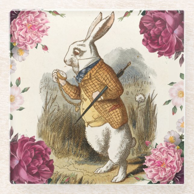 Dessous-de-verre En Verre Alice Au Pays Des Merveilles (Devant)