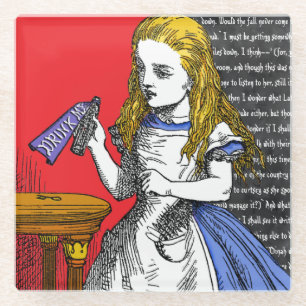 Dessous-de-verre En Verre Alice au pays des merveilles