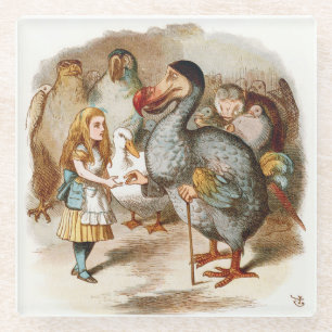 Dessous-de-verre En Verre Alice Au Pays Des Merveilles