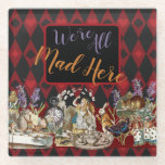 Dessous-de-verre En Verre Alice Aventures avec le Chat de Cheshire Fou du Pa<br><div class="desc">Ce nouveau design coloré est basé sur les dessins classiques originaux des Aventures d'Alice au Pays des Merveilles, datant des années 1800, montrant la folle fête de thé avec Alice, le Chapelier Fou, le Chat de Cheshire et le Lapin Blanc ainsi que divers personnages originaux. D'après Les Aventures d'Alice au...</div>