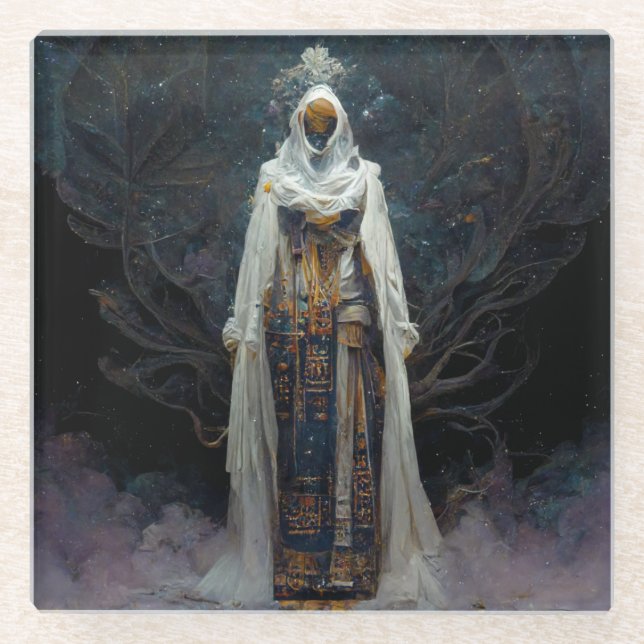 Dessous-de-verre En Verre Alien Fae Imaginaire Sci-Fi (Devant)