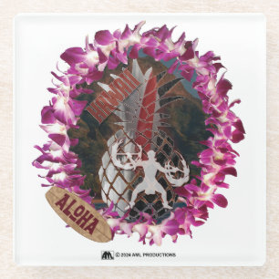DESSOUS-DE-VERRE EN VERRE ALOHA 50