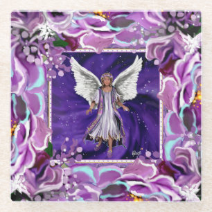 Dessous-de-verre En Verre Âme violette