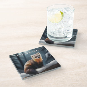 Dessous-de-verre En Verre American Pine Marten