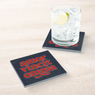 Dessous-de-verre En Verre Amor vincit omnia