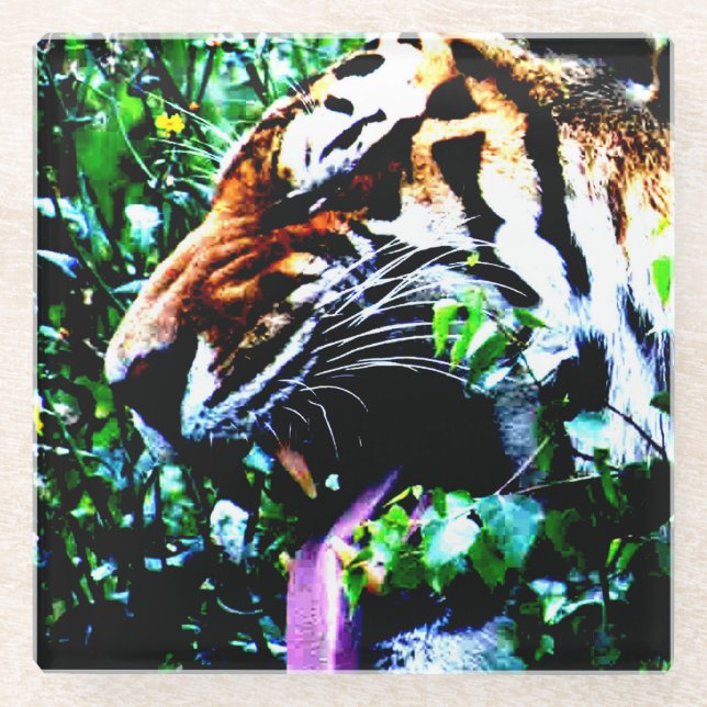 Dessous-de-verre En Verre Amur Tiger (Devant)