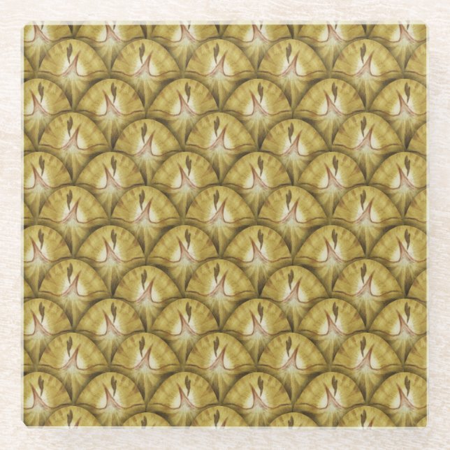 Dessous-de-verre En Verre Ananas (Devant)