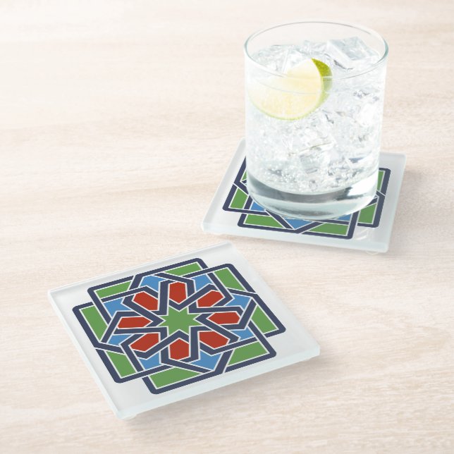 Dessous-de-verre En Verre Andalucie 4 (Incliné)