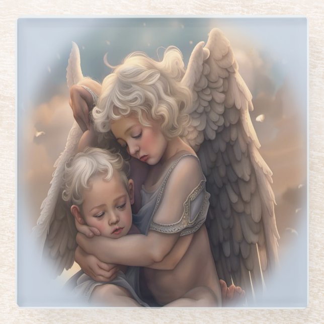 Dessous-de-verre En Verre Anges (Devant)