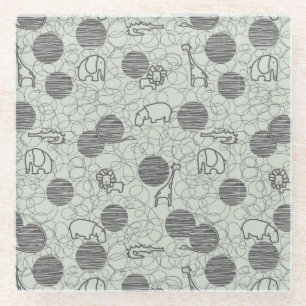 Dessous-de-verre En Verre animaux 1 de safari