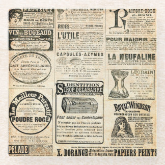 Dessous-de-verre En Verre Annonce de journal français 1897