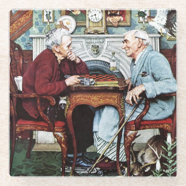 Dessous-de-verre En Verre April Fool, 1943 (Devant)