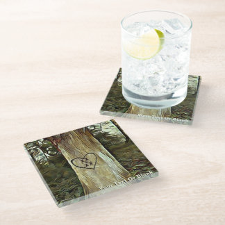 Dessous-de-verre En Verre Arbre des amoureux