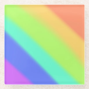 Dessous-de-verre En Verre Arc-en-ciel