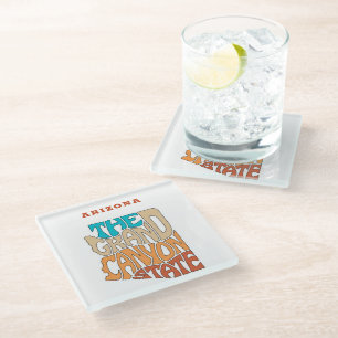 Dessous-de-verre En Verre Arizona State Nickname Word Art