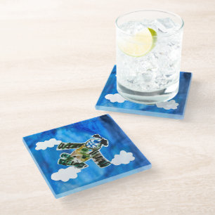 Dessous-de-verre En Verre Army Jet "Art by Kids"
