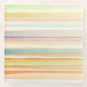 Dessous-de-verre En Verre Arrière - plan conçu d'art. Aquarelle utilisée