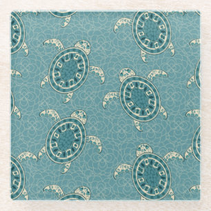 Dessous-de-verre En Verre arrière - plan de tortues