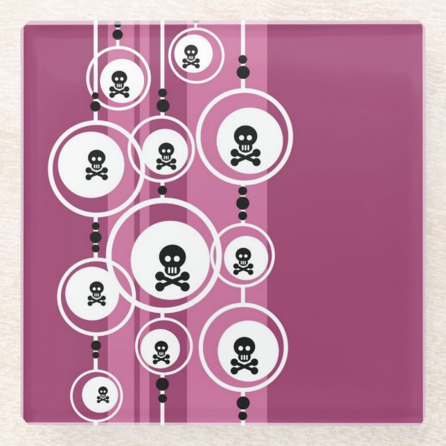 Dessous-de-verre En Verre Arrière - plan grunge (Devant)