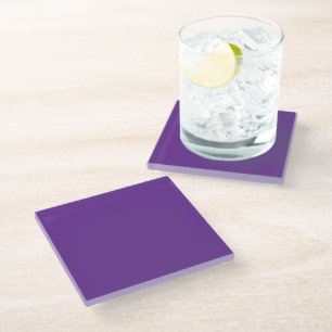 Dessous-de-verre En Verre arrière - plan violet avec bordure blanche
