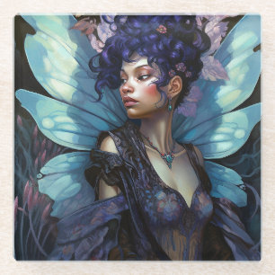 Dessous-de-verre En Verre Art d'Imaginaire Fée Noire Africain