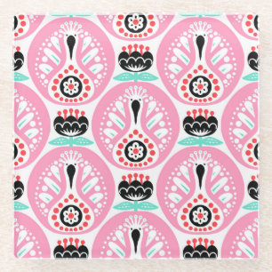 Dessous-de-verre En Verre Art populaire scandinave : Nordic Seamless.