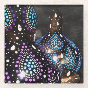 Dessous-de-verre En Verre Artisanat Gourd Lanternes turques Acrylique Art