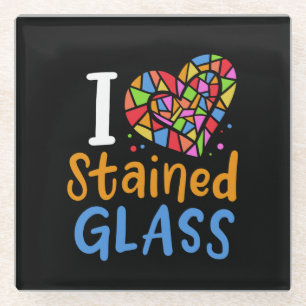 Dessous-de-verre En Verre Artiste de Verre Coloré