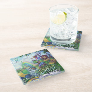 Dessous-de-verre En Verre Assistant d'art d'Oz