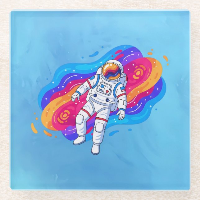 Dessous-de-verre En Verre Astronaute (Devant)