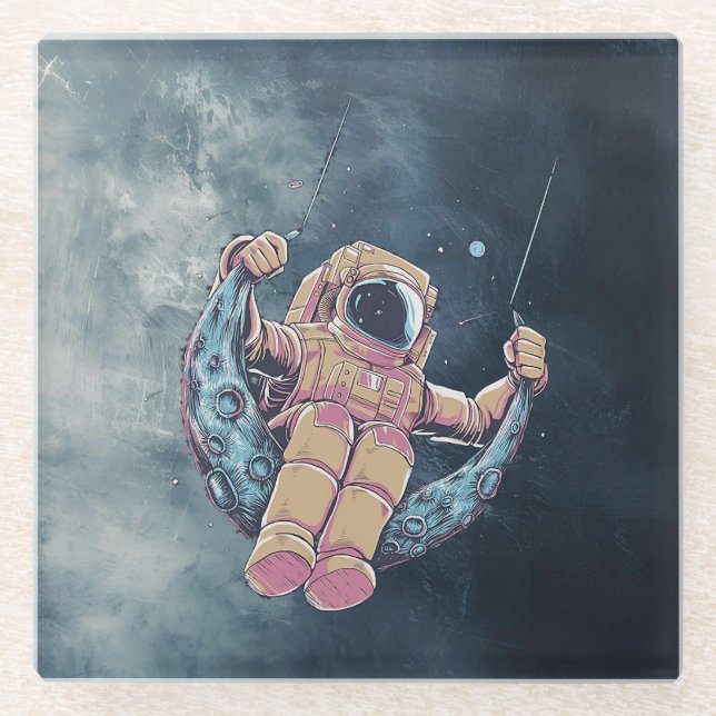 Dessous-de-verre En Verre Astronaute (Devant)